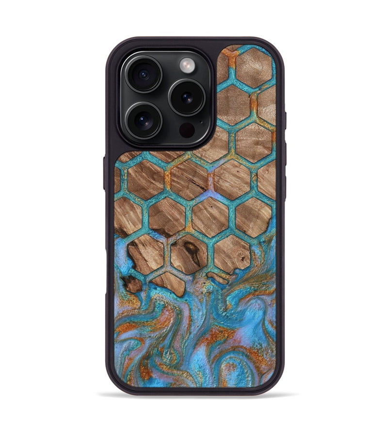 iPhone 16 Pro Wood Phone Case - Emmie (Pattern, 812901)