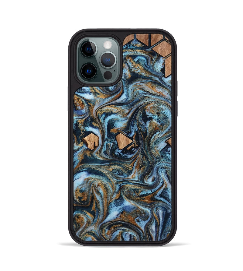 iPhone 12 Pro Wood Phone Case - Jamiya (Pattern, 812902)