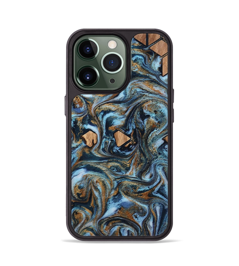 iPhone 13 Pro Wood Phone Case - Jamiya (Pattern, 812902)