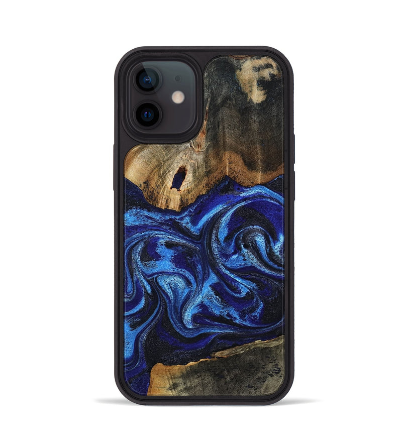 iPhone 12 Wood Phone Case - Lilith (Blue, 812906)