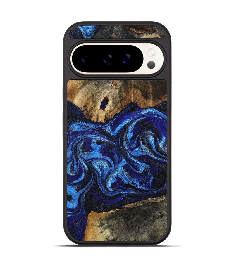 Pixel 9 Wood Phone Case - Lilith (Blue, 812906)