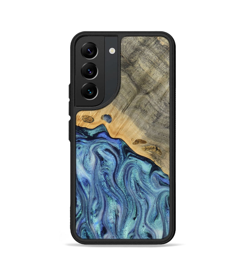 Galaxy S22 Wood Phone Case - Cecil (Blue, 812912)