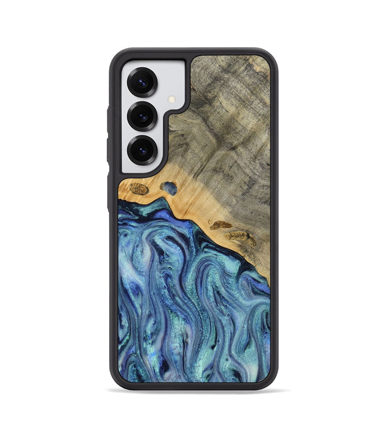 Galaxy S25 Wood Phone Case - Cecil (Blue, 812912)