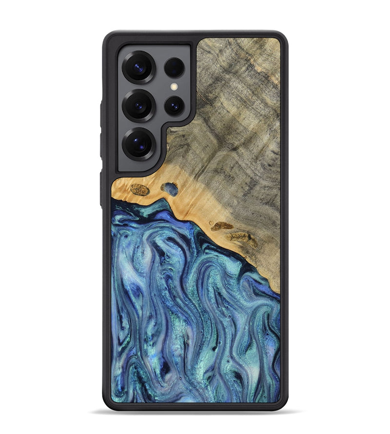 Galaxy S25 Ultra Wood Phone Case - Cecil (Blue, 812912)