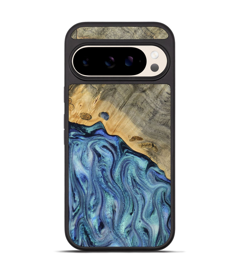 Pixel 10 Pro Wood Phone Case - Cecil (Blue, 812912)