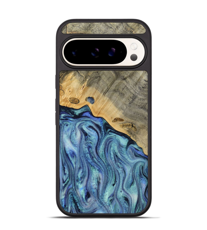 Pixel 9 Wood Phone Case - Cecil (Blue, 812912)