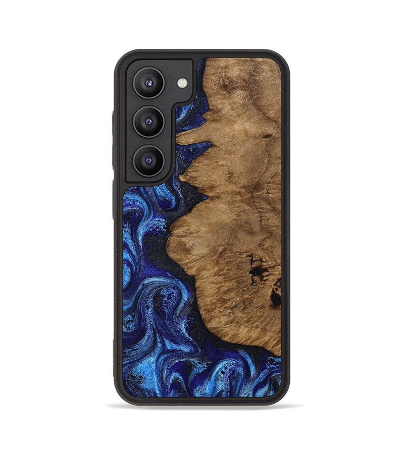 Galaxy S23 Wood Phone Case - Mintie (Blue, 812913)