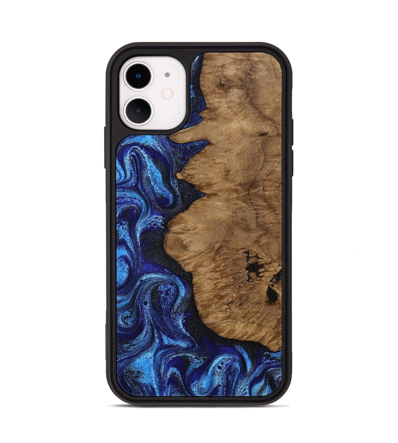 iPhone 11 Wood Phone Case - Mintie (Blue, 812913)