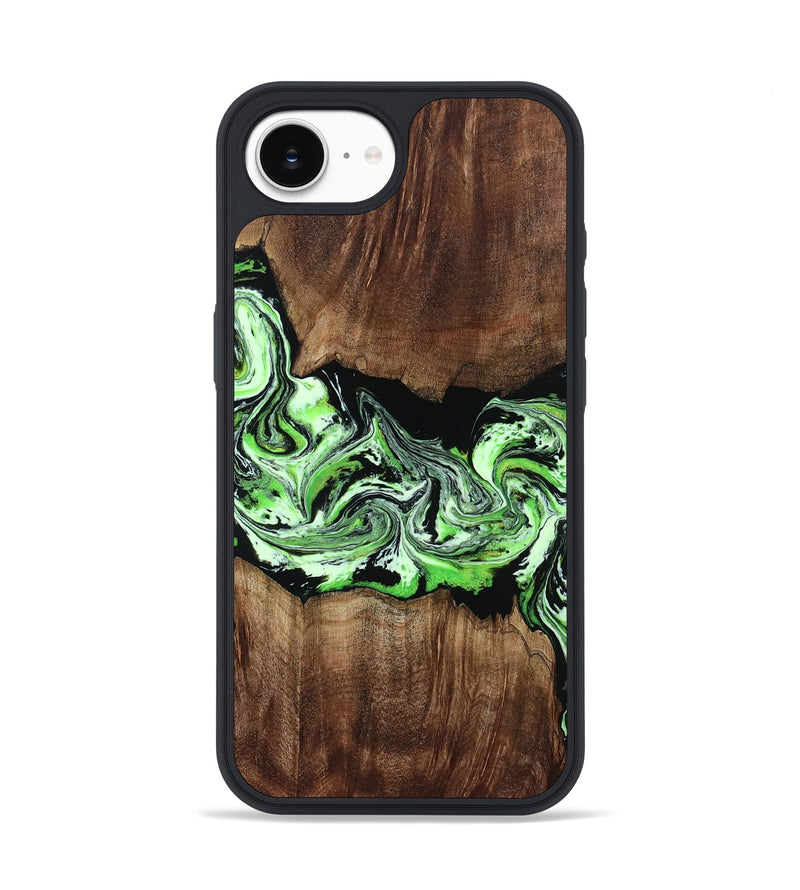 iPhone 16e Wood Phone Case - Jan (Green, 812915)