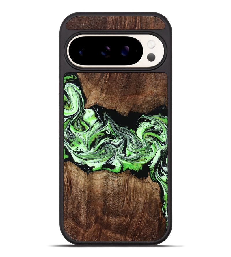 Pixel 9 Pro XL Wood Phone Case - Jan (Green, 812915)