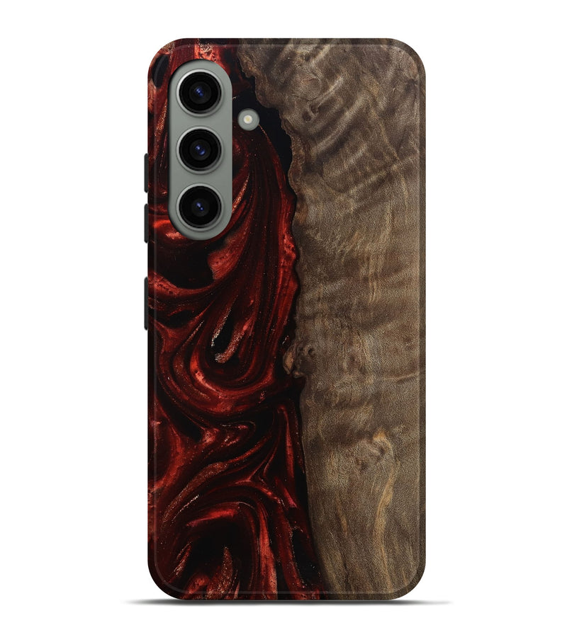 Galaxy S24 Plus Wood Live Edge Phone Case - Uriah (Red, 812948)