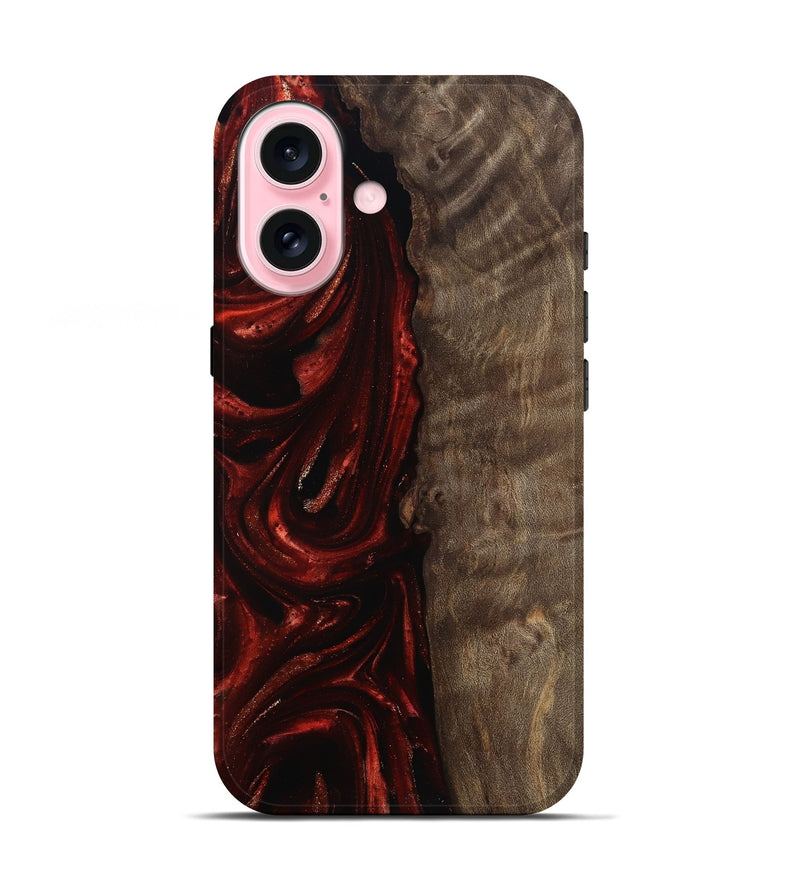 iPhone 17 Wood Live Edge Phone Case - Uriah (Red, 812948)