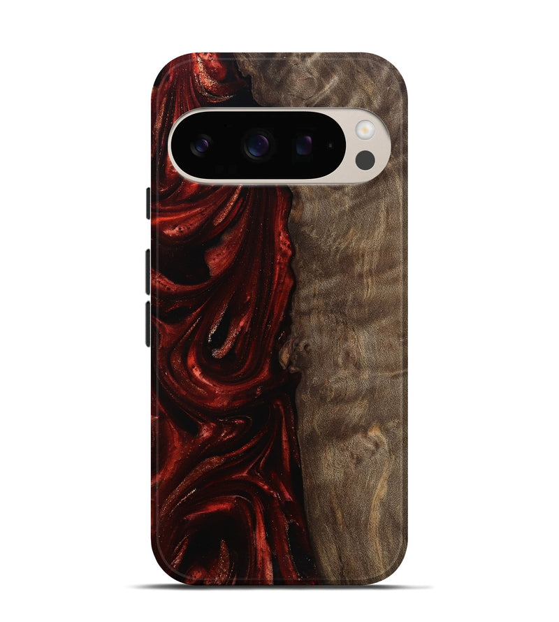 Pixel 10 Pro Wood Live Edge Phone Case - Uriah (Red, 812948)