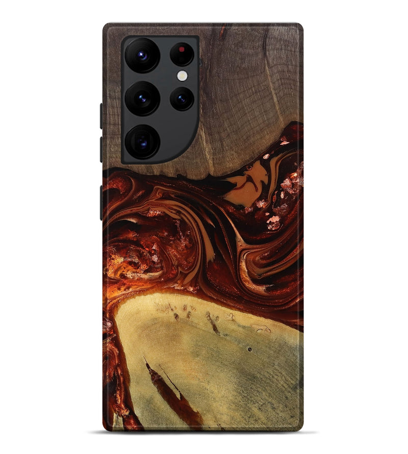 Galaxy S22 Ultra Wood Live Edge Phone Case - Kasen (Red, 812949)