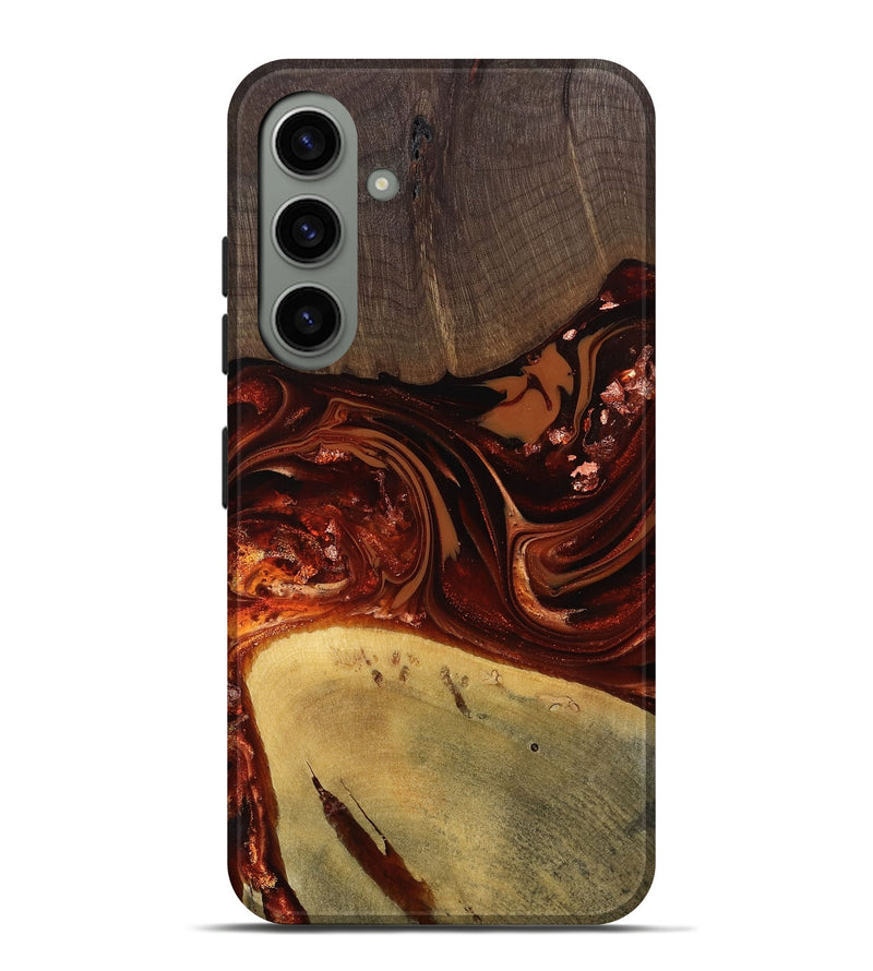 Galaxy S24 Plus Wood Live Edge Phone Case - Kasen (Red, 812949)