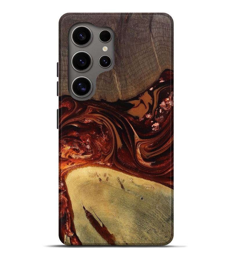 Galaxy S25 Ultra Wood Live Edge Phone Case - Kasen (Red, 812949)