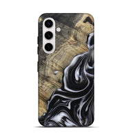 Galaxy S25 Wood Live Edge Phone Case - Billy (Black & White, 812951)