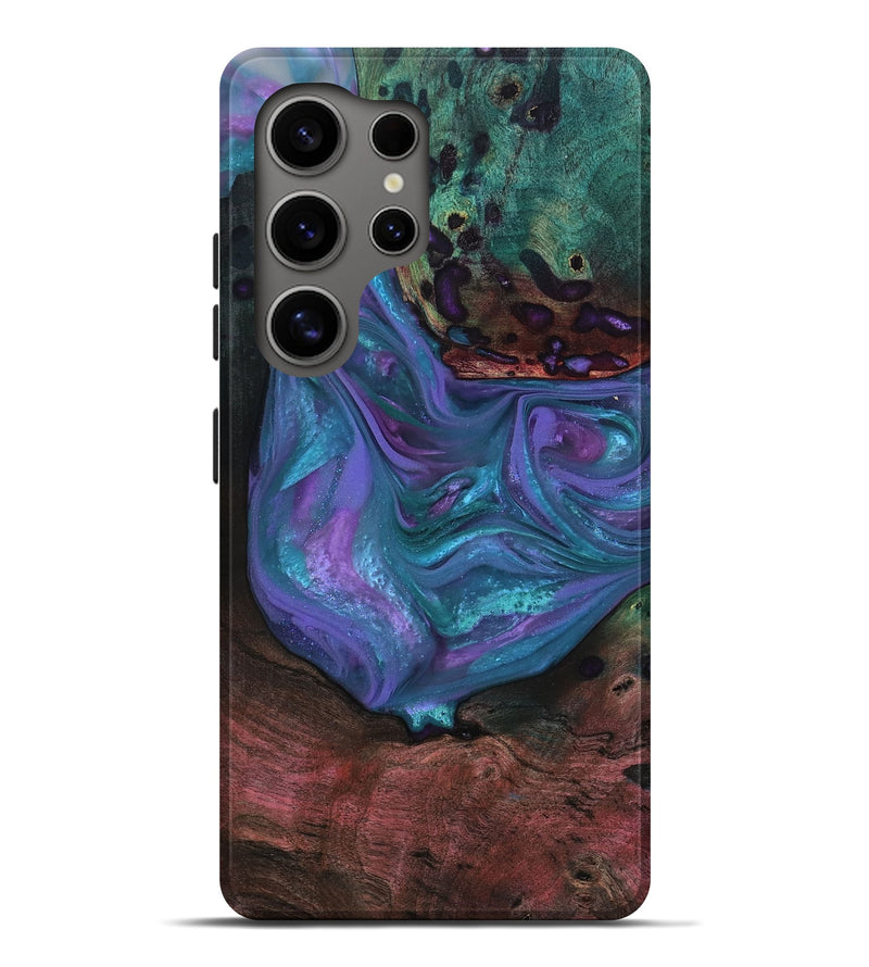 Galaxy S25 Ultra Wood Live Edge Phone Case - Andrew (Purple, 812954)
