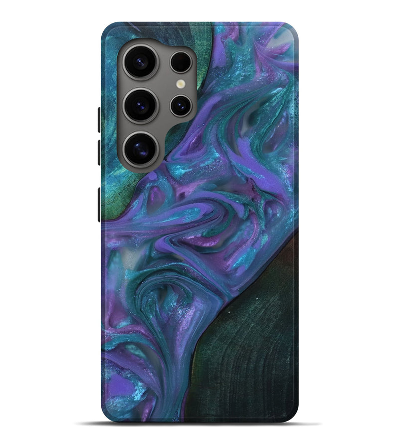 Galaxy S25 Ultra Wood Live Edge Phone Case - Jenni (Purple, 812956)