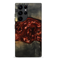 Galaxy S22 Ultra Wood Live Edge Phone Case - Lucien (Red, 812960)