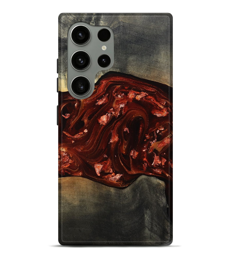 Galaxy S24 Ultra Wood Live Edge Phone Case - Lucien (Red, 812960)