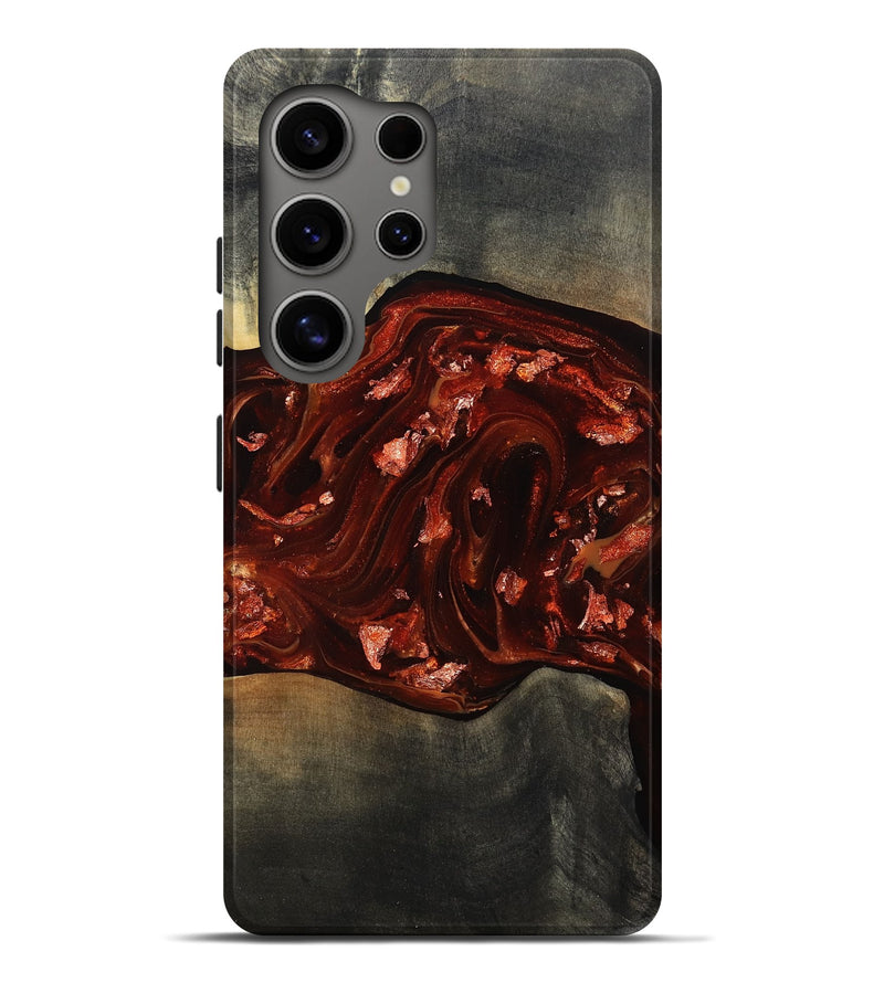 Galaxy S25 Ultra Wood Live Edge Phone Case - Lucien (Red, 812960)