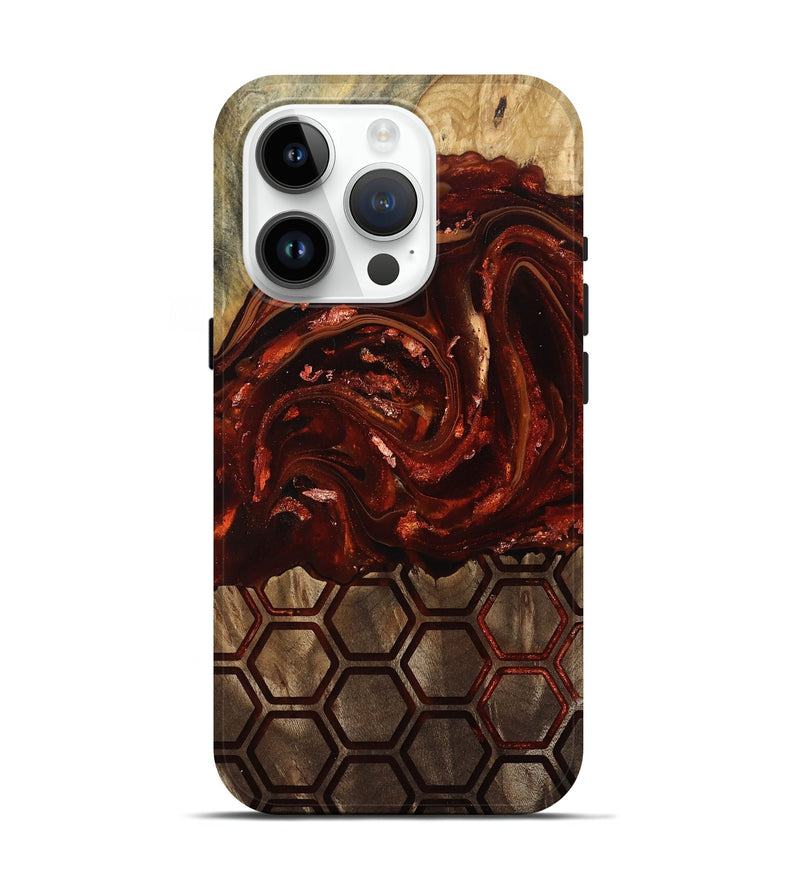iPhone 15 Pro Wood Live Edge Phone Case - Shayna (Pattern, 812961)