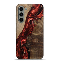 Galaxy S23 Plus Wood Live Edge Phone Case - Mariana (Red, 812964)
