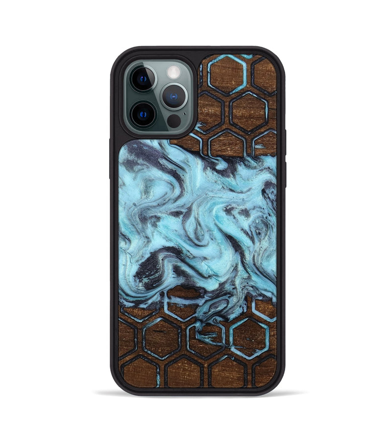 iPhone 12 Pro Wood Phone Case - Myrtle (Pattern, 812969)