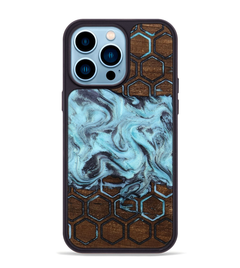 iPhone 14 Pro Max Wood Phone Case - Myrtle (Pattern, 812969)