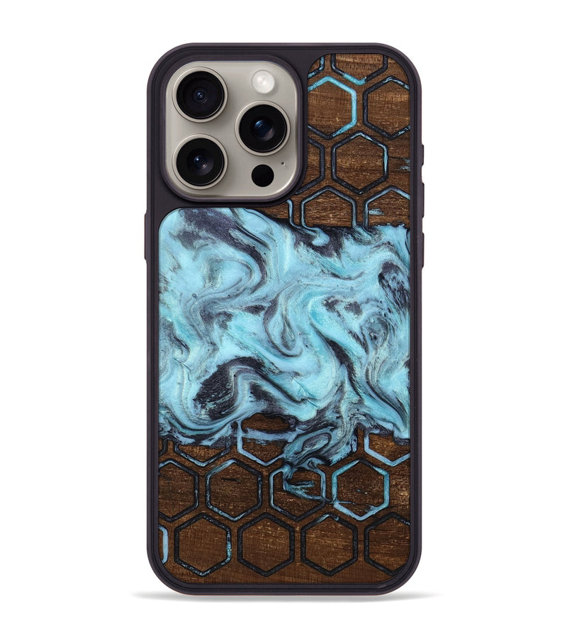 iPhone 15 Pro Max Wood Phone Case - Myrtle (Pattern, 812969)