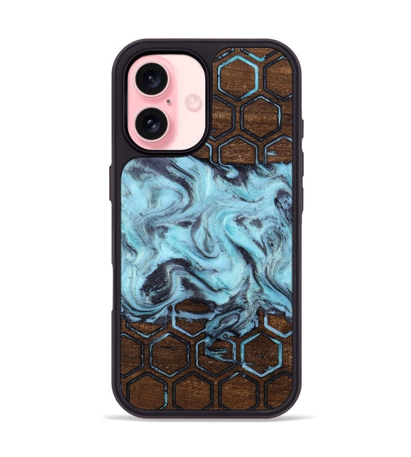 iPhone 16 Wood Phone Case - Myrtle (Pattern, 812969)