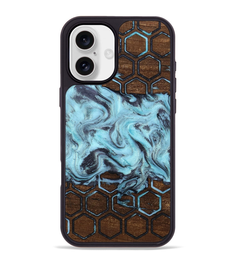 iPhone 16 Plus Wood Phone Case - Myrtle (Pattern, 812969)