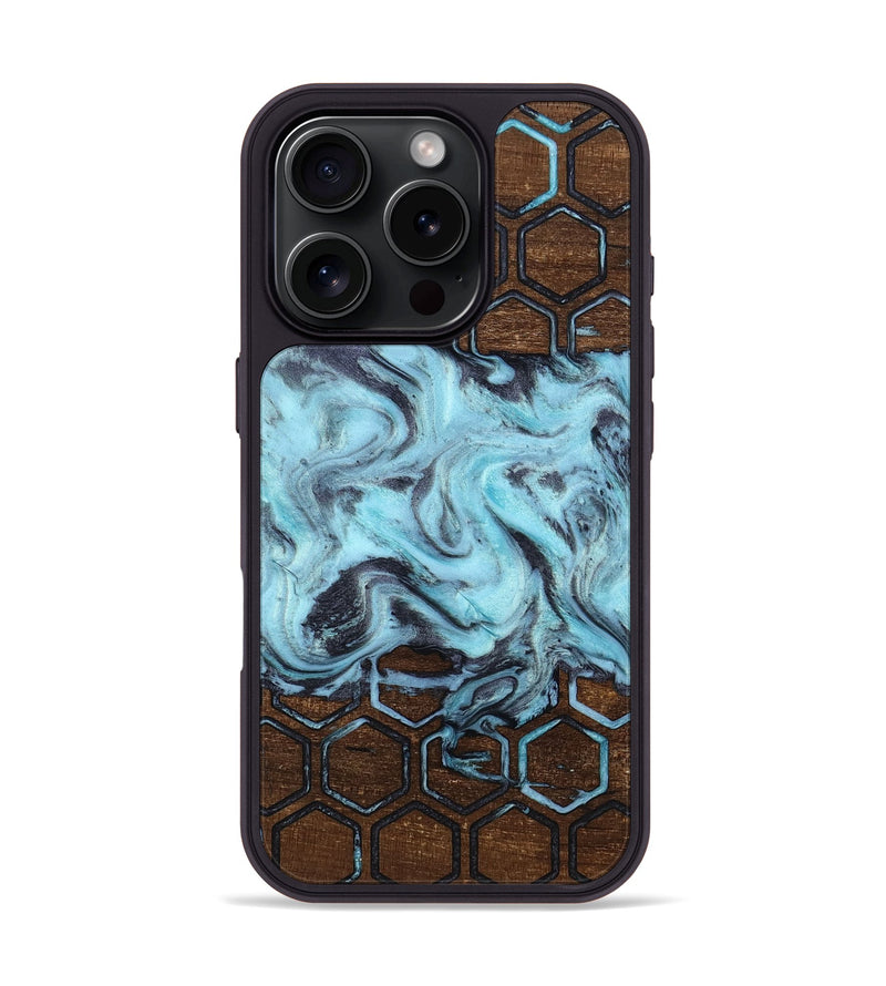 iPhone 16 Pro Wood Phone Case - Myrtle (Pattern, 812969)