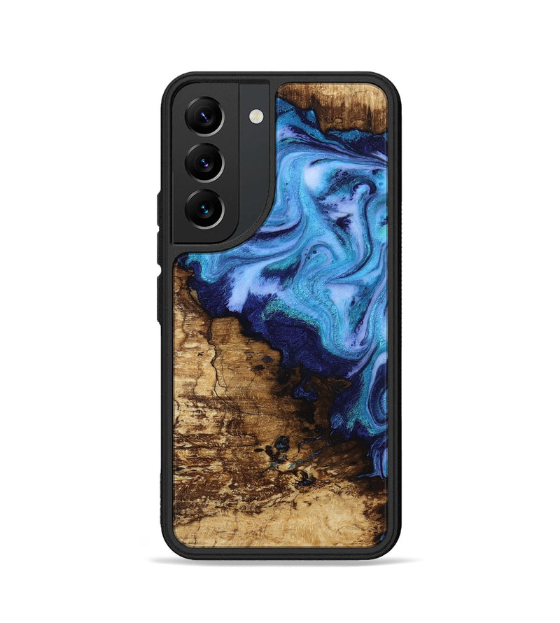 Galaxy S22 Wood Phone Case - Wilder (Blue, 812970)