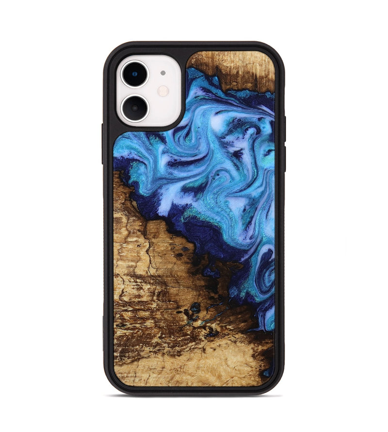 iPhone 11 Wood Phone Case - Wilder (Blue, 812970)