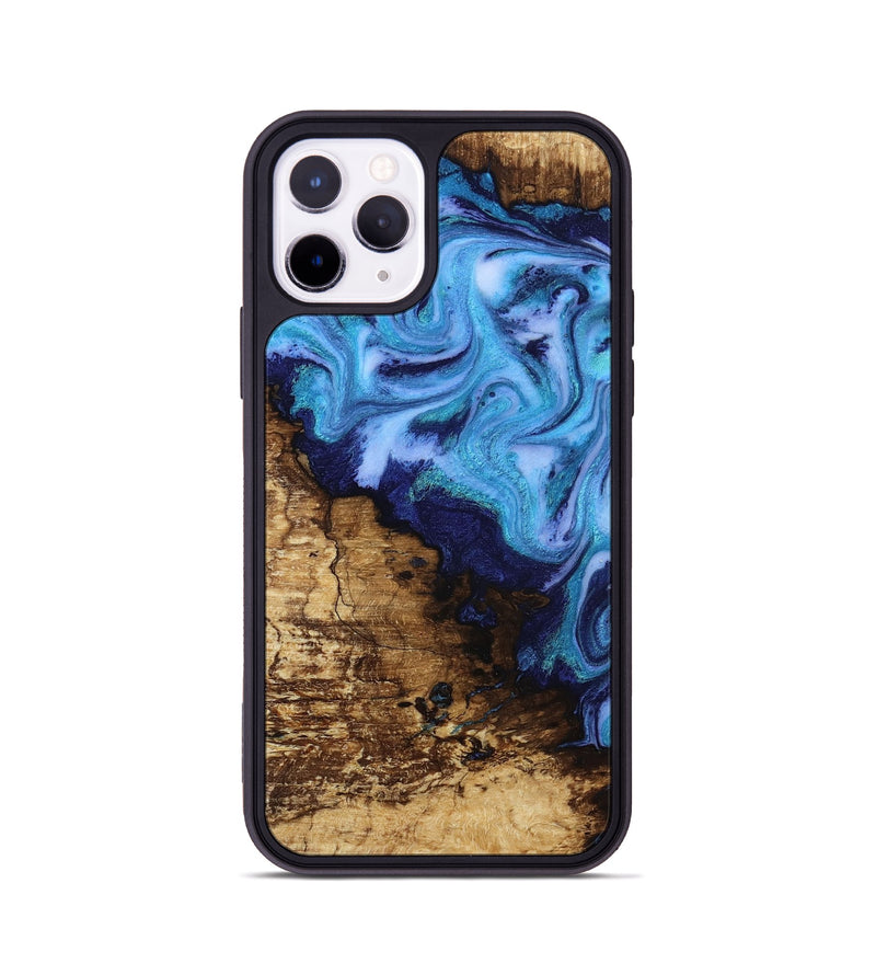 iPhone 11 Pro Wood Phone Case - Wilder (Blue, 812970)