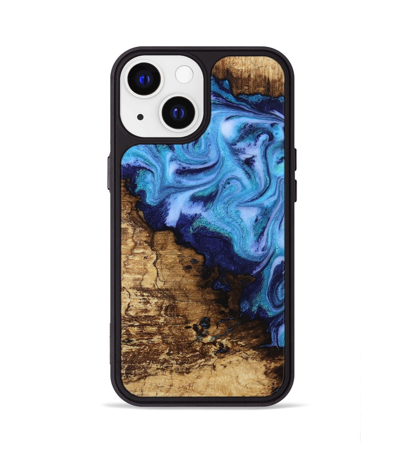 iPhone 13 Wood Phone Case - Wilder (Blue, 812970)