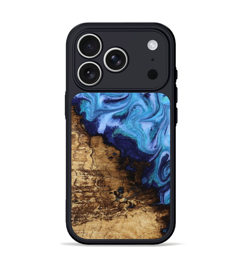 iPhone 17 Pro Wood Phone Case - Wilder (Blue, 812970)