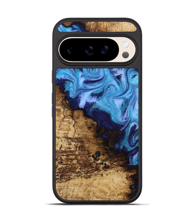 Pixel 10 Wood Phone Case - Wilder (Blue, 812970)