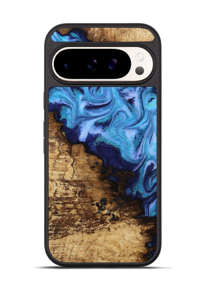 Pixel 9 Wood Phone Case - Wilder (Blue, 812970)