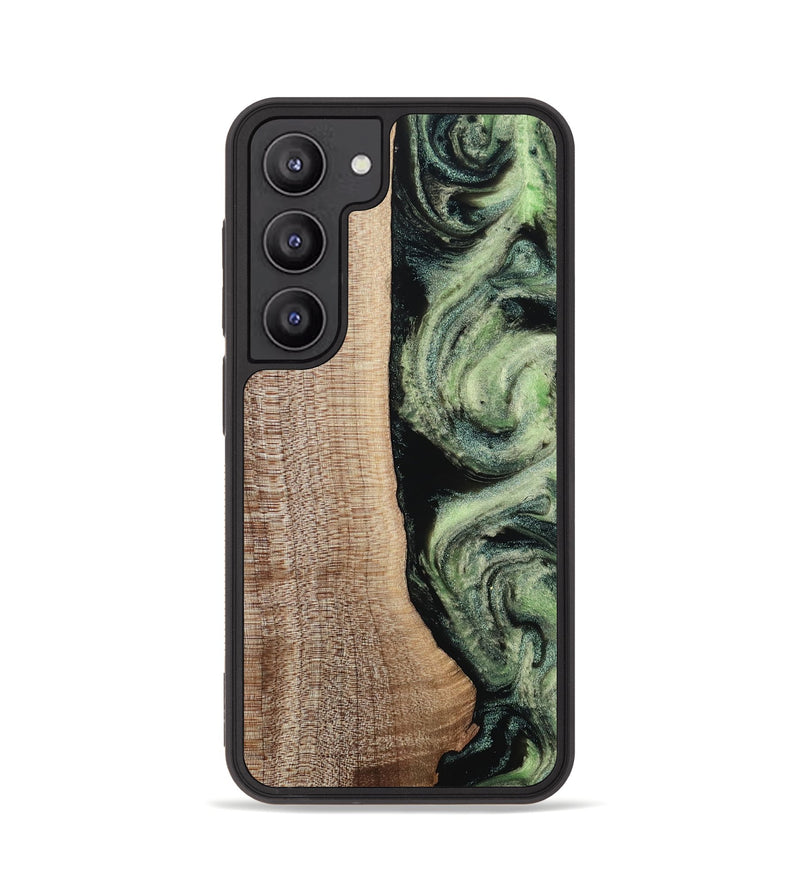 Galaxy S23 Wood Phone Case - Lina (Green, 812973)