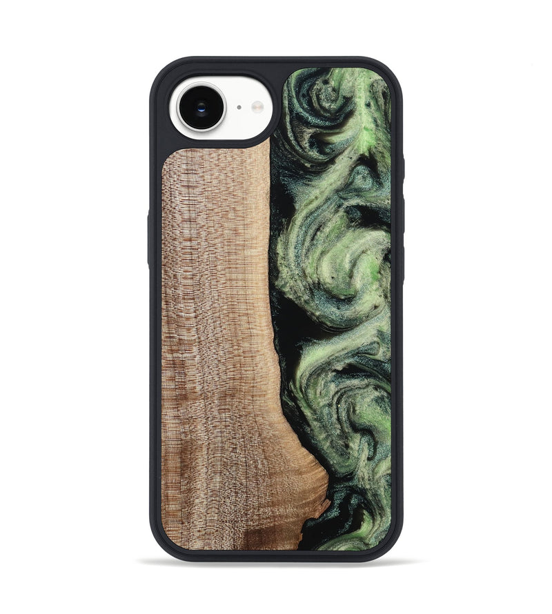 iPhone 16e Wood Phone Case - Lina (Green, 812973)