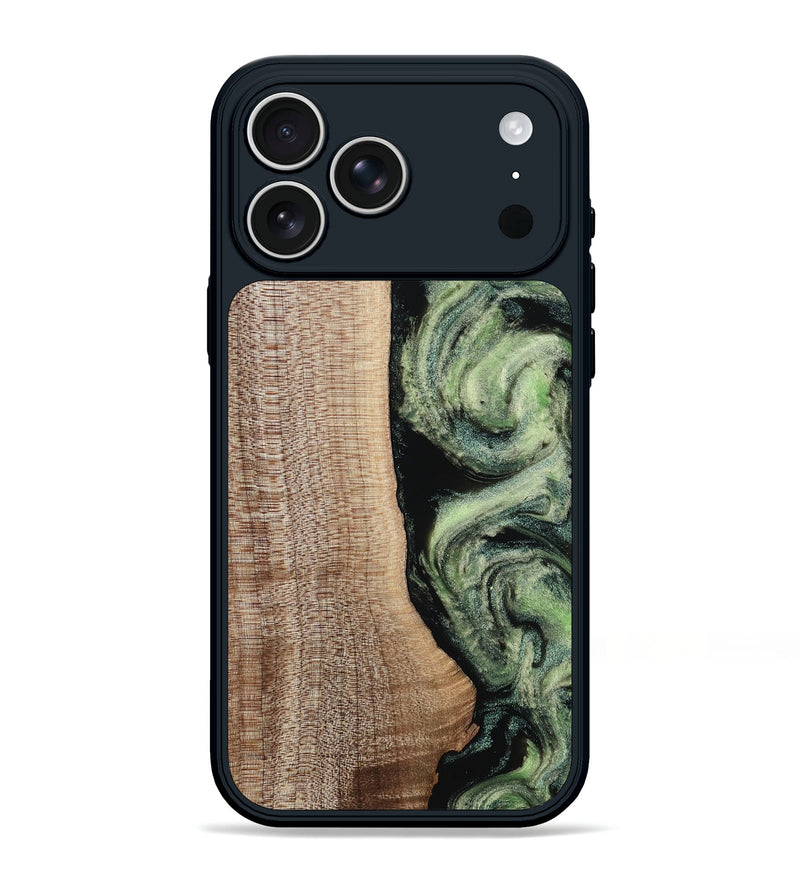 iPhone 17 Pro Max Wood Phone Case - Lina (Green, 812973)