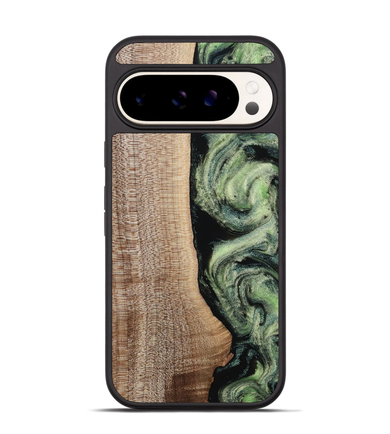 Pixel 9 Wood Phone Case - Lina (Green, 812973)