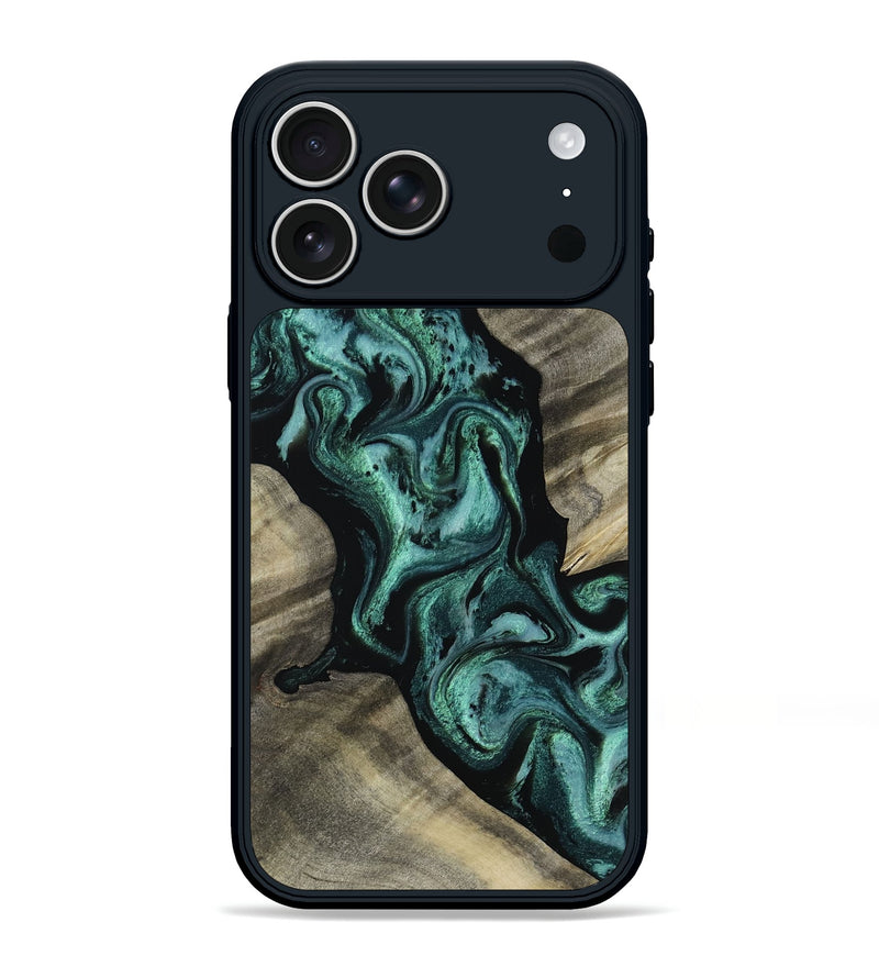iPhone 17 Pro Max Wood Phone Case - Alyson (Green, 812974)