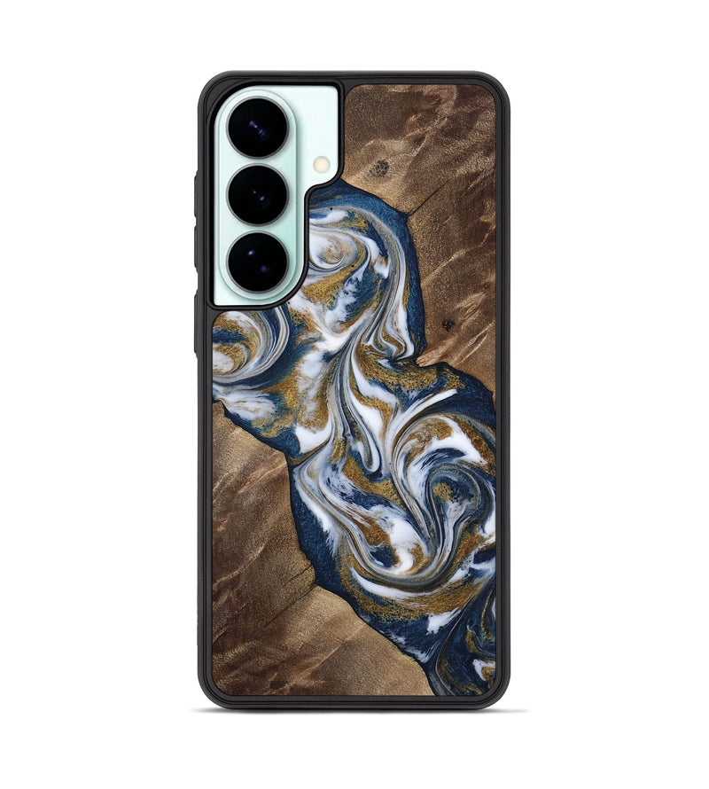 Galaxy S26 Plus Wood Phone Case - Kye (Teal & Gold, 812978)