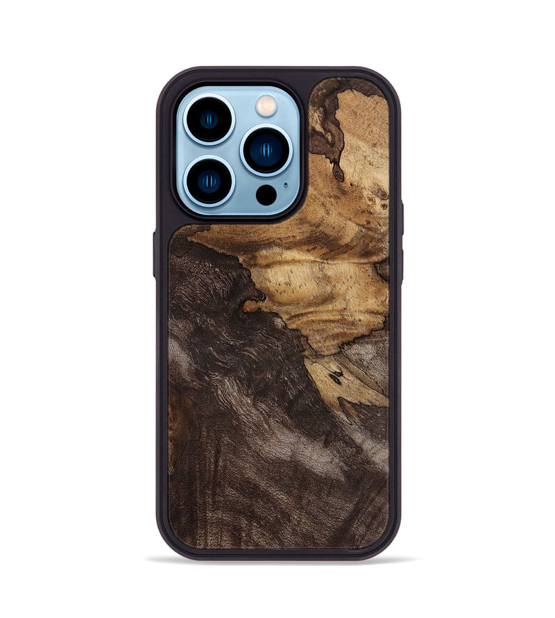 iPhone 14 Pro Wood Phone Case - Ashanti (Wood Burl, 812981)