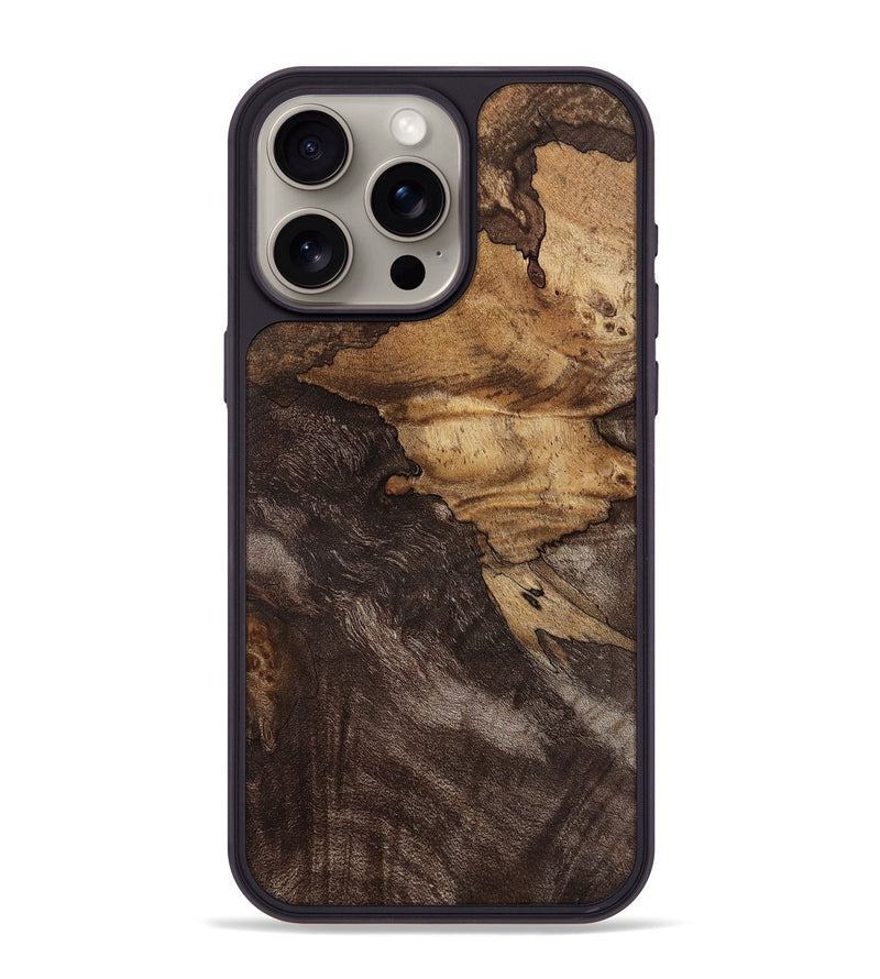 iPhone 15 Pro Max Wood Phone Case - Ashanti (Wood Burl, 812981)