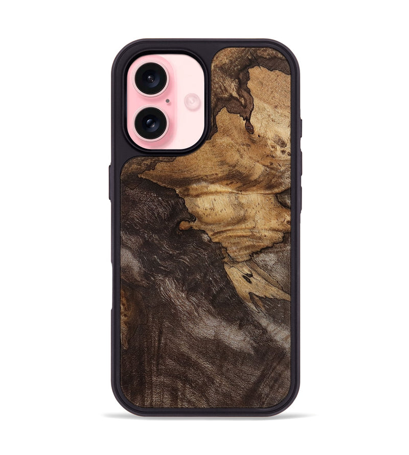 iPhone 16 Wood Phone Case - Ashanti (Wood Burl, 812981)